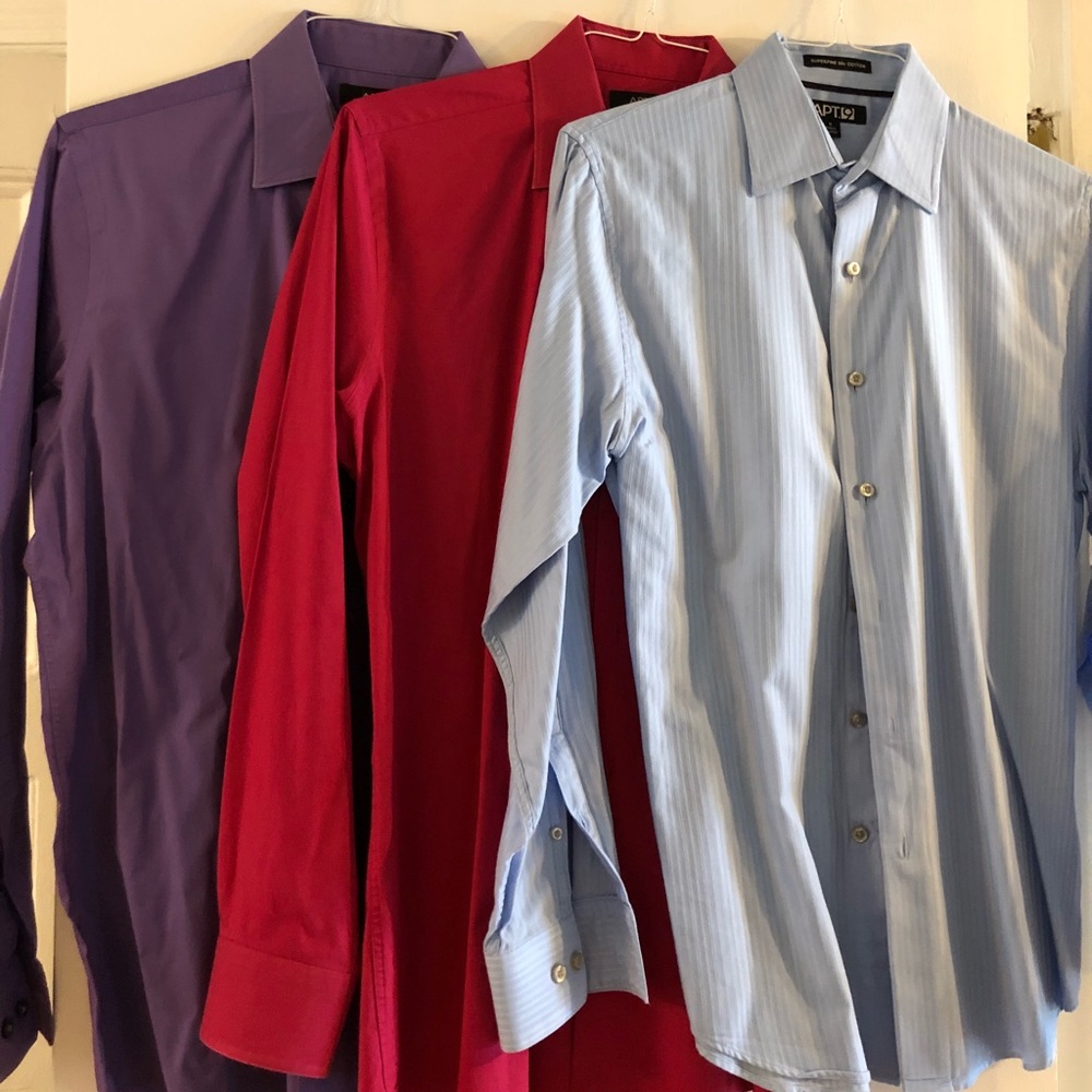 3-Pack Multicolor Men’s Dress Shirts Apt 9